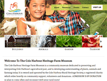 Tablet Screenshot of coleharbourfarmmuseum.ca